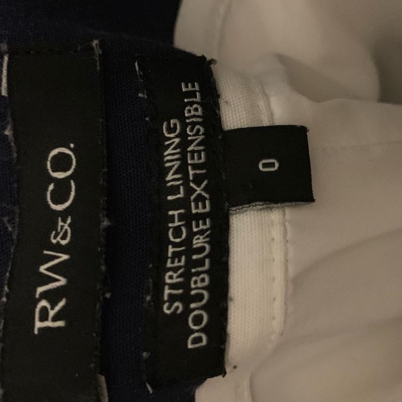 RW&CO Navy and White Stripped Skirt - Picture 5 of 5